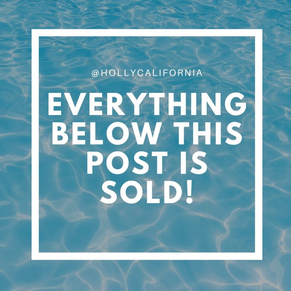 Everything below this post is sold!